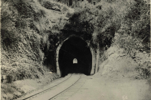 Mission Hill Tunnel. Photo courtesy of the Santa Cruz Museum of Art and History.