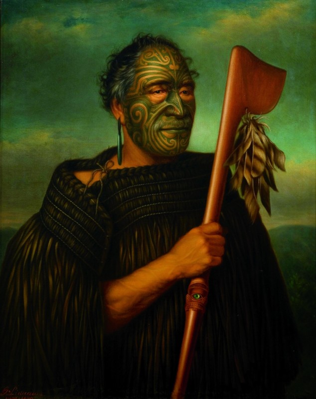 Gottfried Lindauer Tamati Waka Nene 1890 oil on canvas Auckland Art Gallery Toi o Tamaki, gift of Mr H E Partridge, 1915