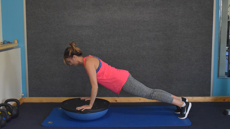 bosu ball push ups santa cruz core
